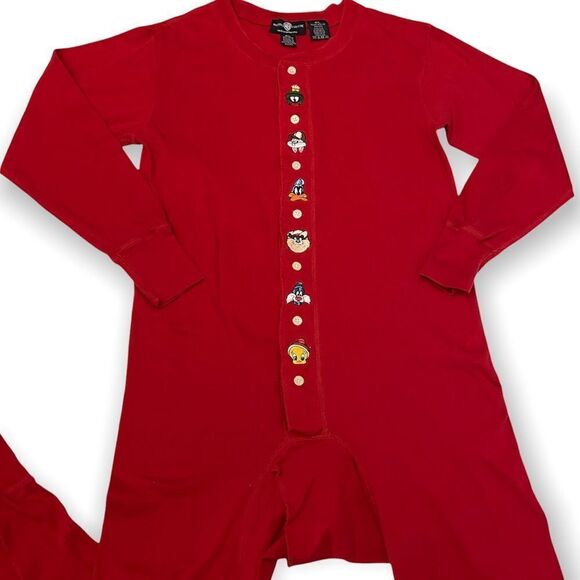 Vintage Warner Bros Looney Tunes Union Suit PJ’s Unisex - Picture 2 of 9